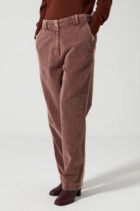 Charlie Joe Siloe Wine Stone Wash Corduroy Trousers - The Mercantile London