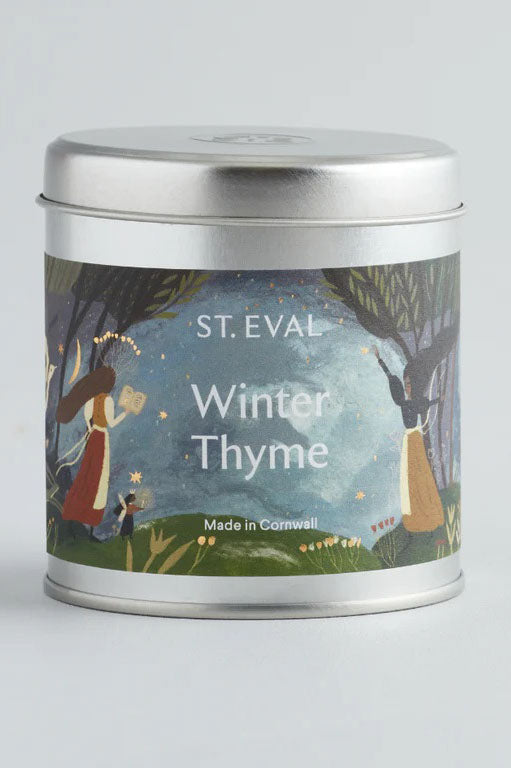 St. Eval Winter Thyme Scented Tin Candle - The Mercantile London
