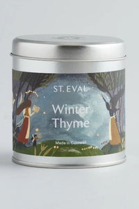 St. Eval Winter Thyme Scented Tin Candle - The Mercantile London