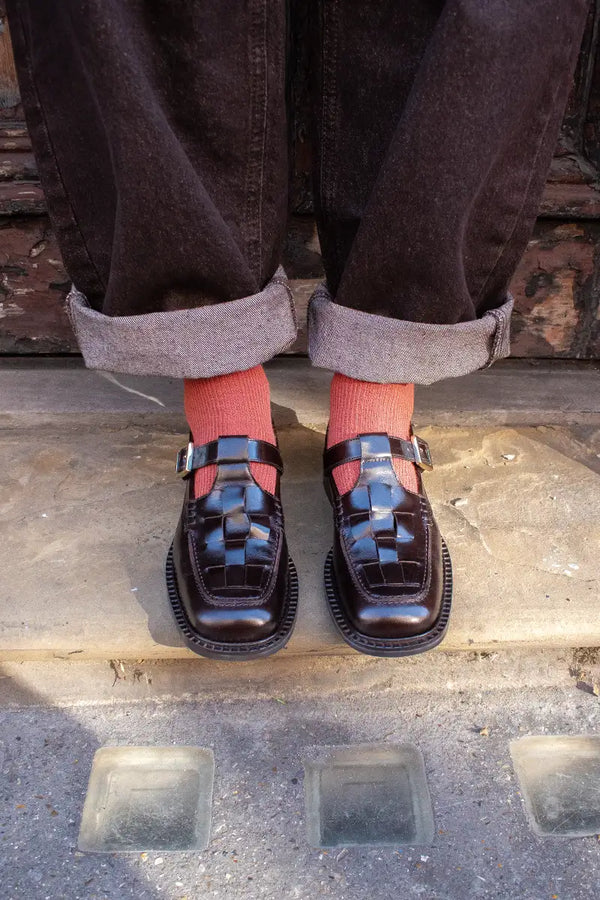Billi Bi Espresso Marte Woven Loafer - The Mercantile London