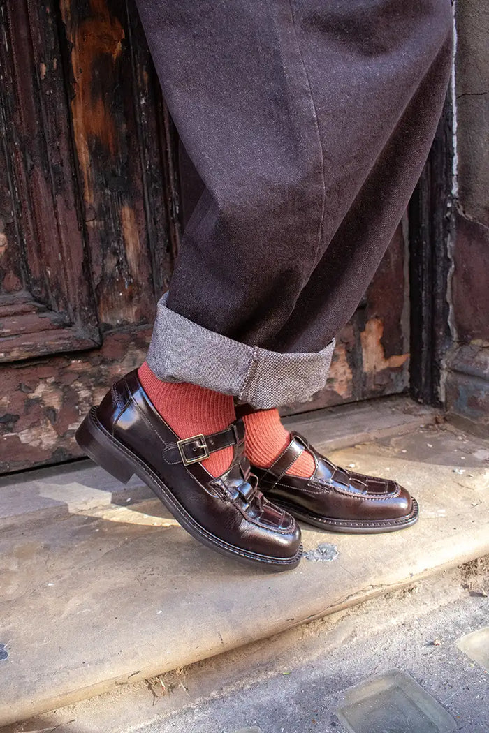Billi Bi Espresso Marte Woven Loafer - The Mercantile London