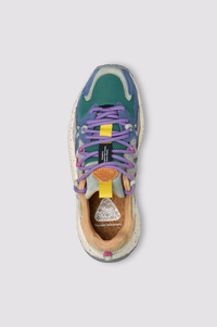 Flower Mountain Yamabushi Woman Suede Nylon Anthracite, Green, Purple Trainers