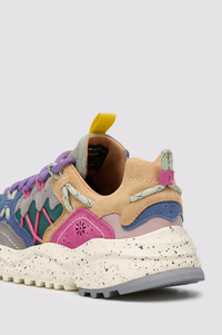 Flower Mountain Yamabushi Woman Suede Nylon Anthracite, Green, Purple Trainers