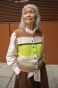 Samdi Karlie Colour Block Knitted Waistcoat