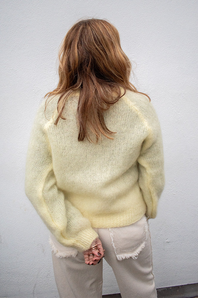 Noella Latora Light Yellow Mohair Jumper