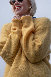 Maison Anje Beryton Uni Ochre Pullover - The Mercantile London