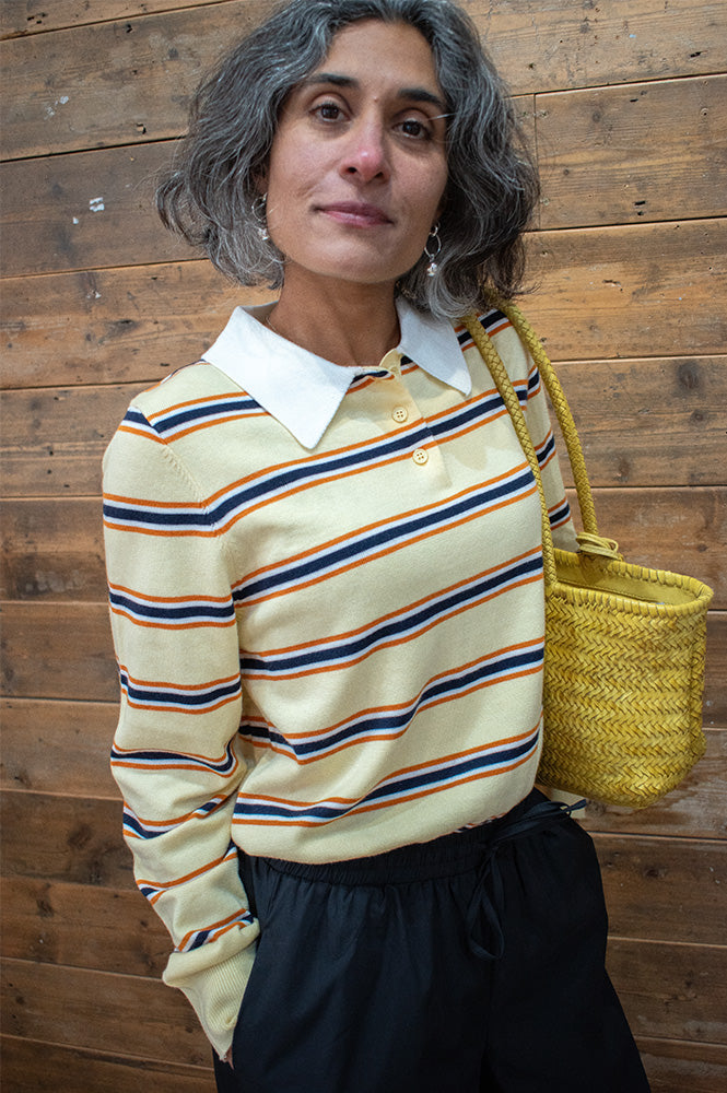 Suncoo Prego Yellow Striped Jumper - The Mercantile London