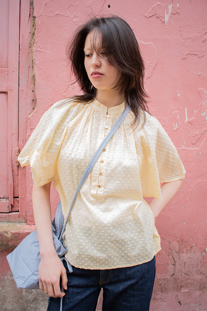 Project AJ117 Sandie Yellow Blouse - The Mercantile London
