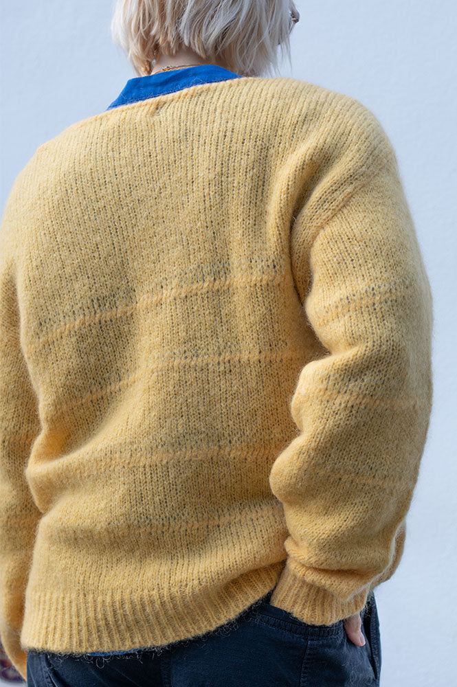 Maison Anje Beryton Uni Ochre Pullover - The Mercantile London
