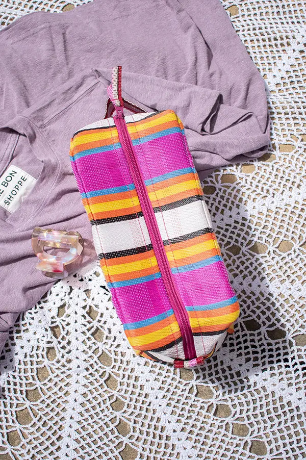 British Colour Standard Indian Yellow & Magenta Recycled Wash Bag