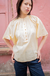 Project AJ117 Sandie Yellow Blouse - The Mercantile London