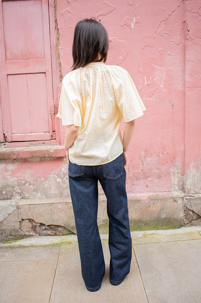 Project AJ117 Sandie Yellow Blouse - The Mercantile London