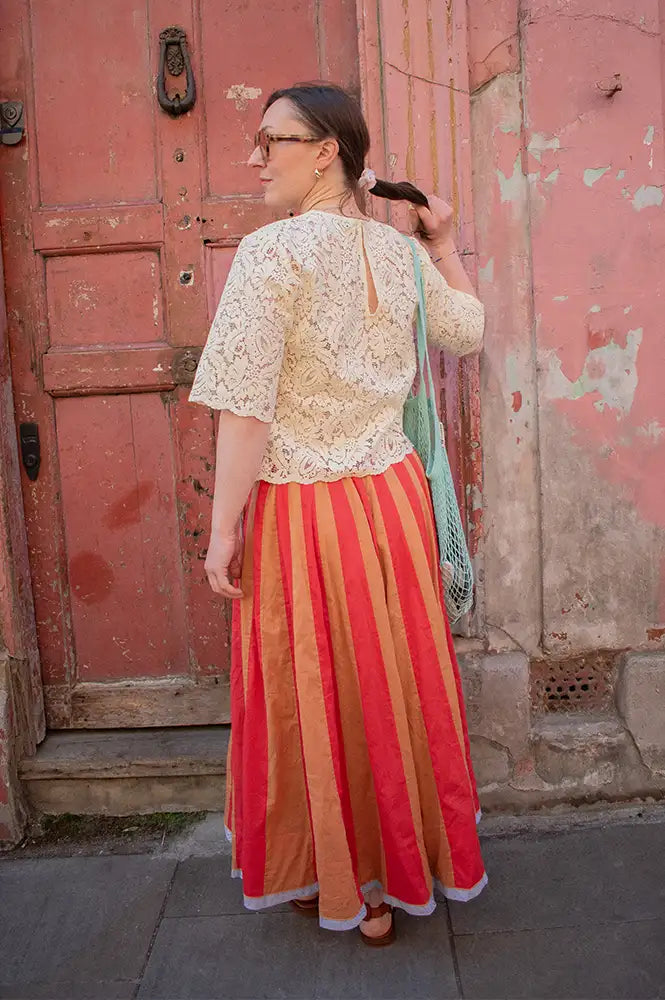 Stella Nova Soft Yellow Lace Top - The Mercantile London