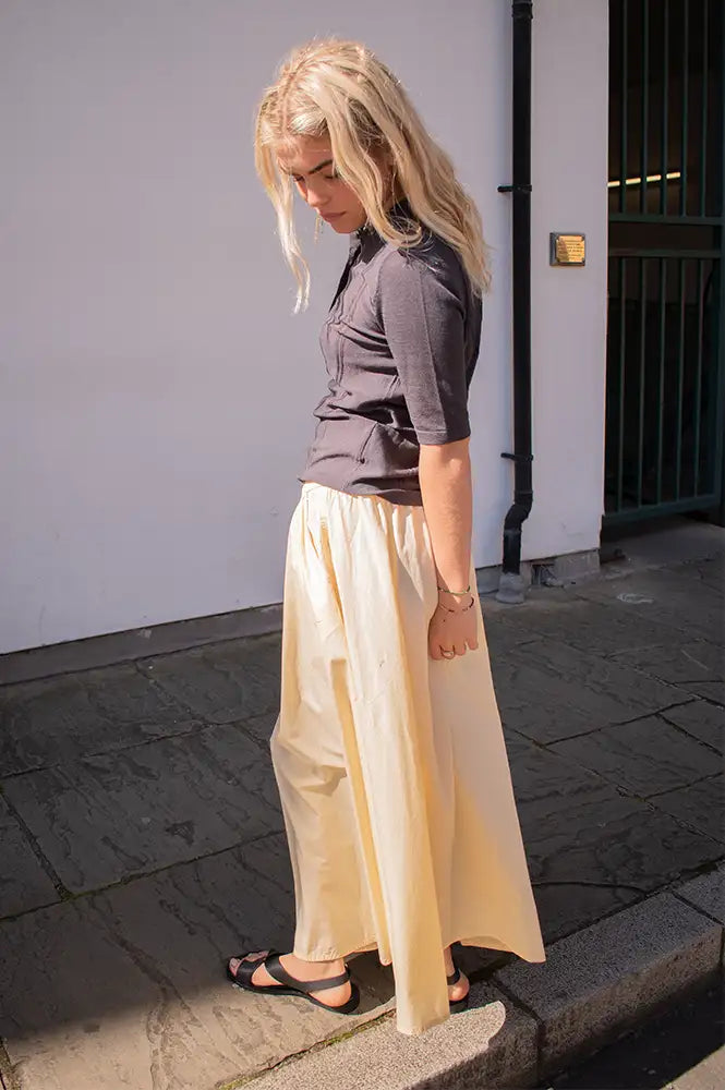 My Essential Wardrobe Dark Shadow Polo Top - The Mercantile London