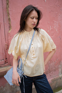 Project AJ117 Sandie Yellow Blouse - The Mercantile London