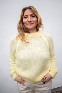 Noella Latora Light Yellow Mohair Jumper