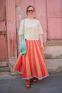Stella Nova Soft Yellow Lace Top - The Mercantile London