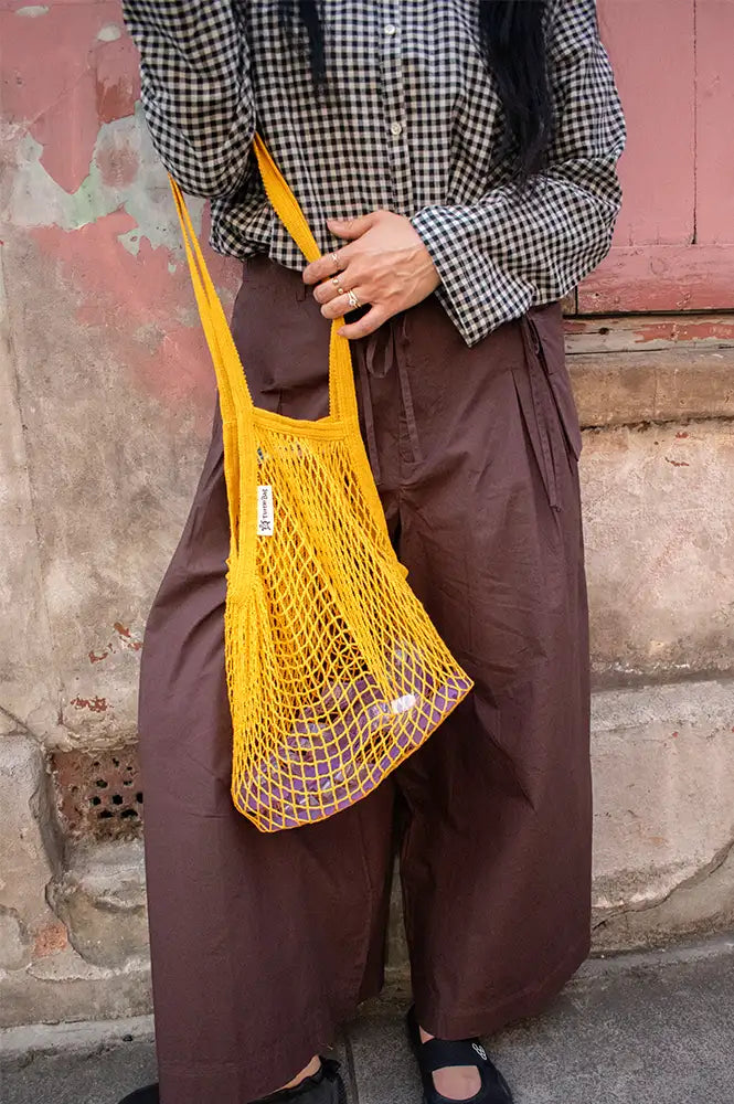 Turtle Bags Gold String Bag