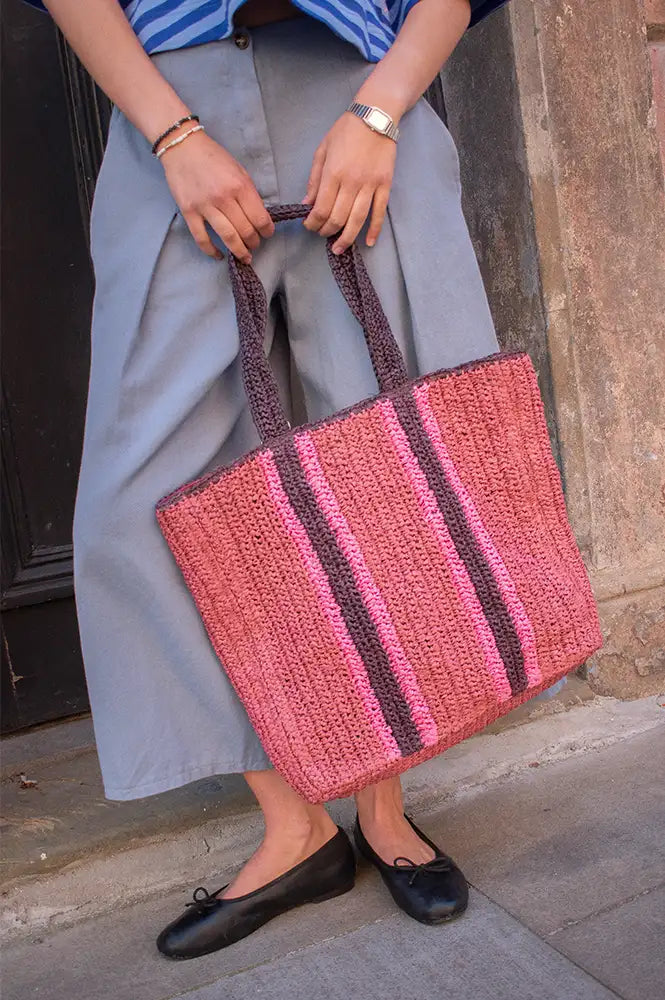 Yerse Red Raffia Bag - The Mercantile London