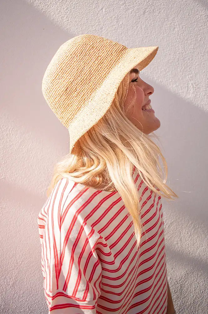 Yerse Raffia Natural Hat - The Mercantile London