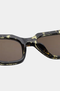 A Kjaerbede Kaws Black/Yellow Tortoise Sunglasses - The Mercantile London