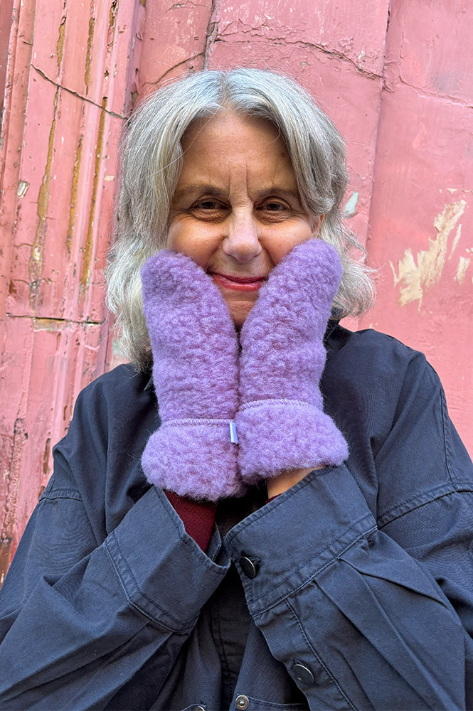 YOKO Lilac Hooded Mittens
