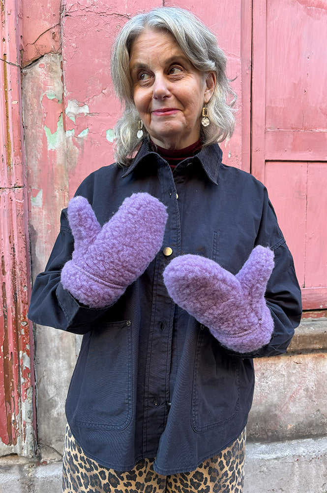 YOKO Lilac Hooded Mittens