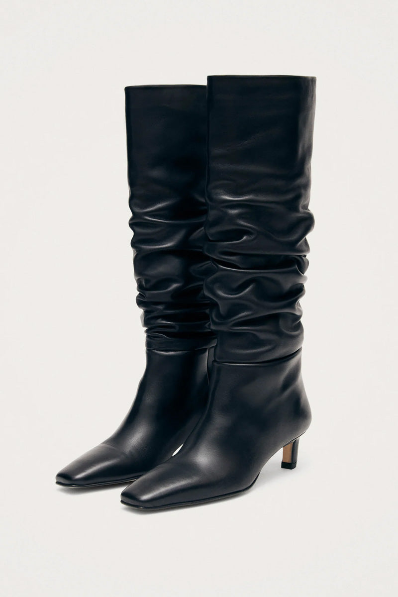 Alohas Kalila Black Leather Boots - The Mercantile London