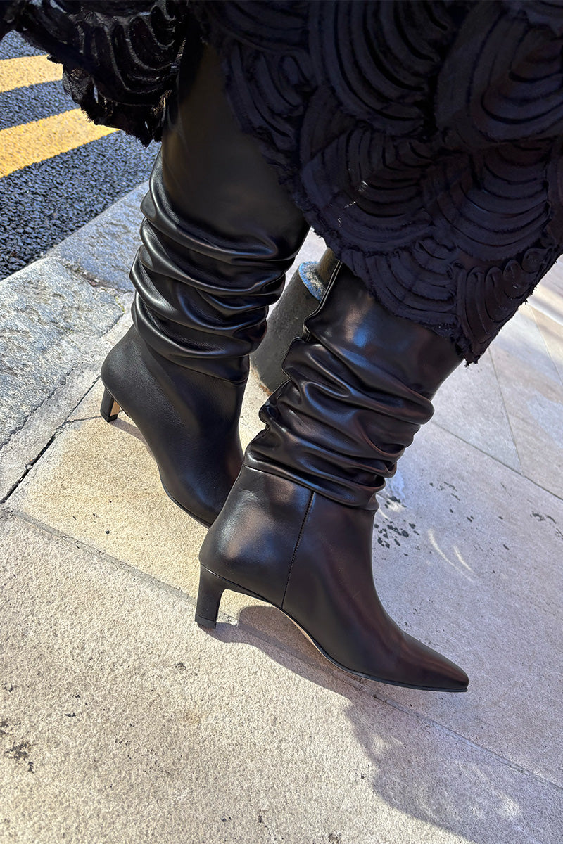 Alohas Kalila Black Leather Boots - The Mercantile London