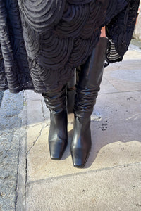 Alohas Kalila Black Leather Boots - The Mercantile London