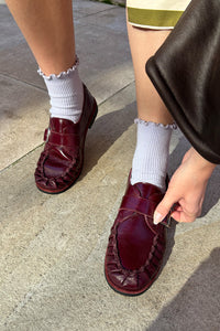 Alohas Brandy Burgundy Leather Loafers - The Mercantile London
