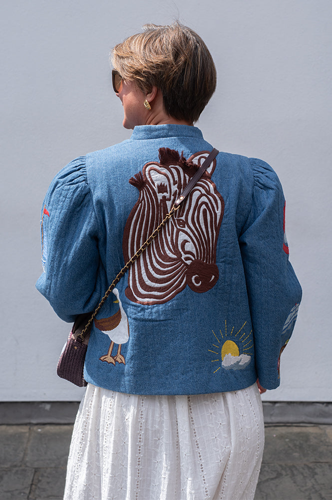 Stella Nova Out of Office Summer Blue Jacket - The Mercantile London