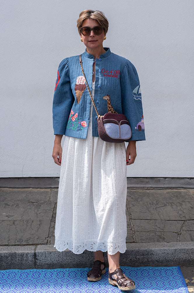 Stella Nova Out of Office Summer Blue Jacket - The Mercantile London
