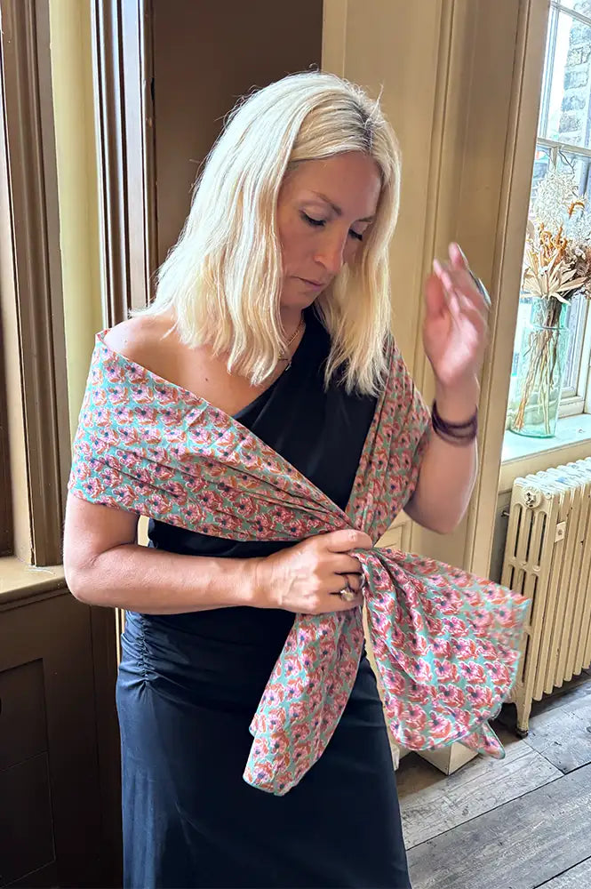 Zen Ethic Opio Green Sarong Scarf