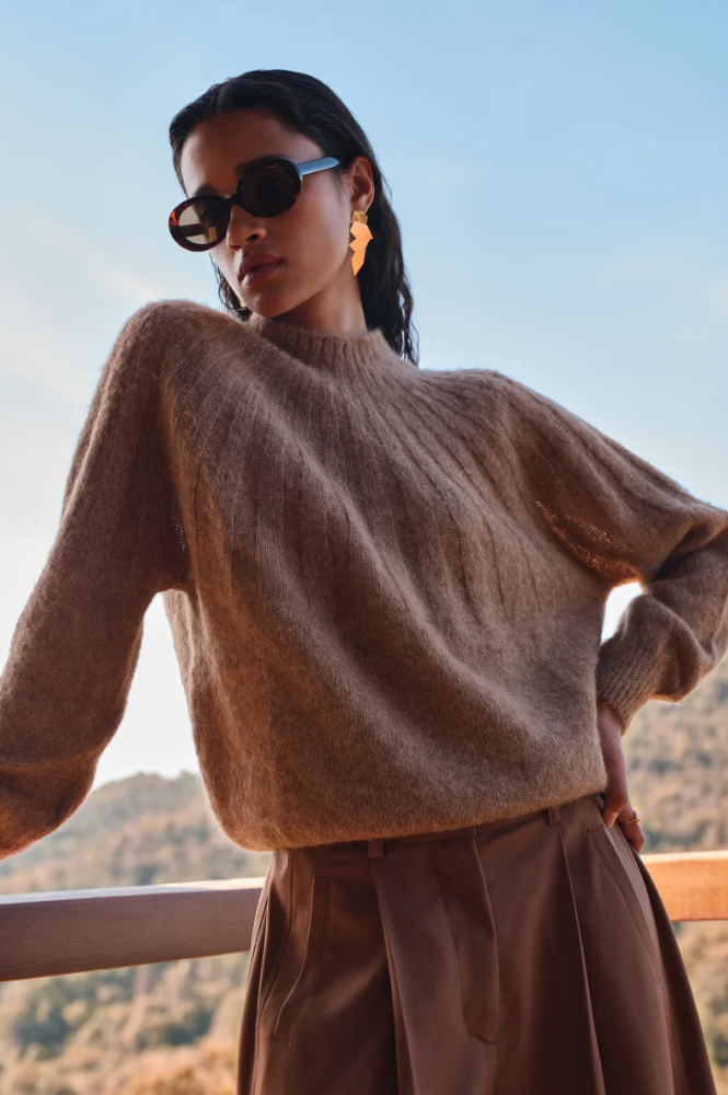 By-Bar Zoe Biscuit Melange Pullover