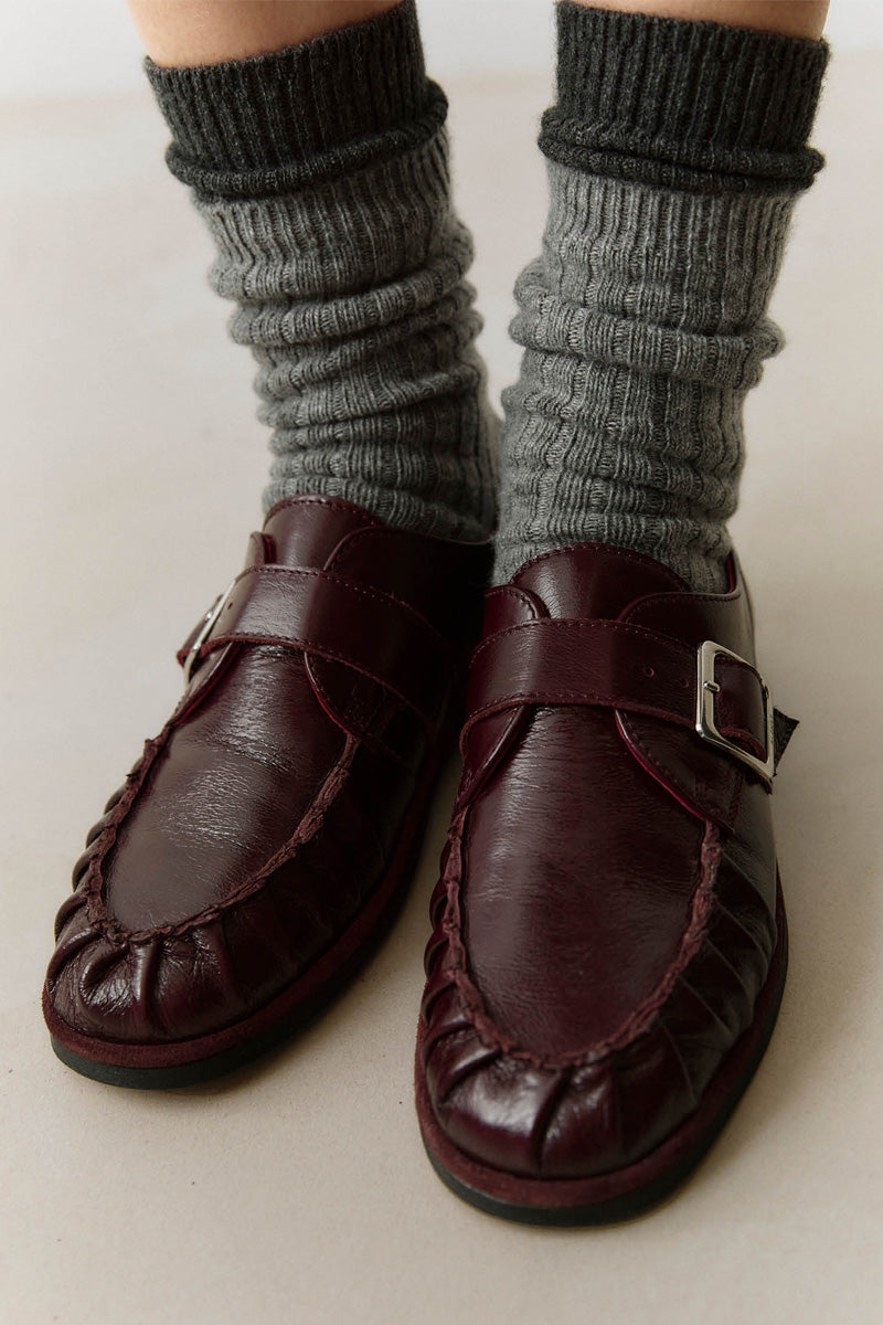 Alohas Brandy Burgundy Leather Loafers - The Mercantile London