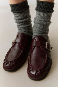 Alohas Brandy Burgundy Leather Loafers - The Mercantile London