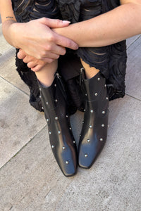 Alohas Nash Studded Black Ankle Boots - The Mercantile London