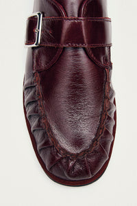 Alohas Brandy Burgundy Leather Loafers - The Mercantile London