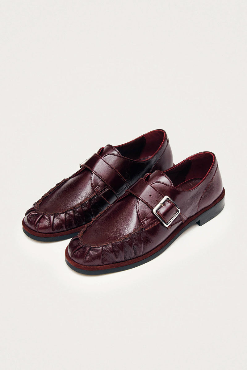 Alohas Brandy Burgundy Leather Loafers - The Mercantile London
