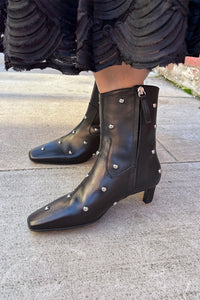 Alohas Nash Studded Black Ankle Boots - The Mercantile London