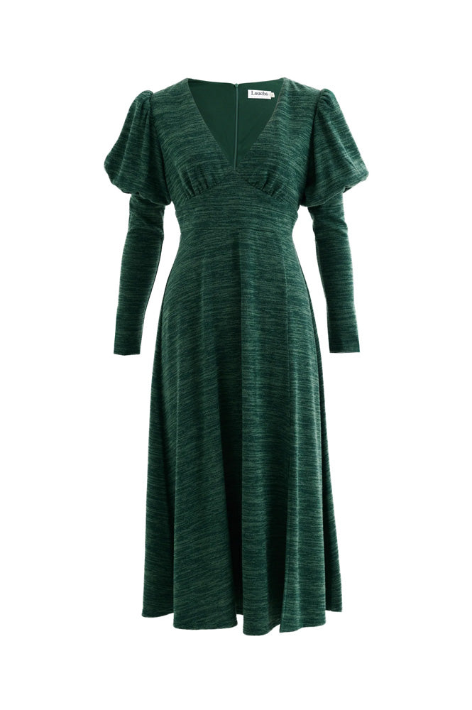 Louche Moa Green Marl Dress - The Mercantile London