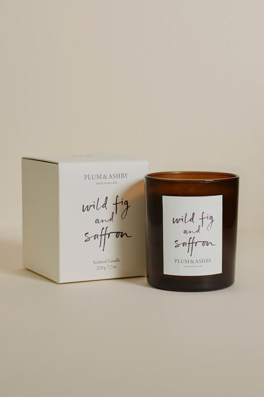 Plum & Ashby Wild Fig & Saffron Candle - The Mercantile London