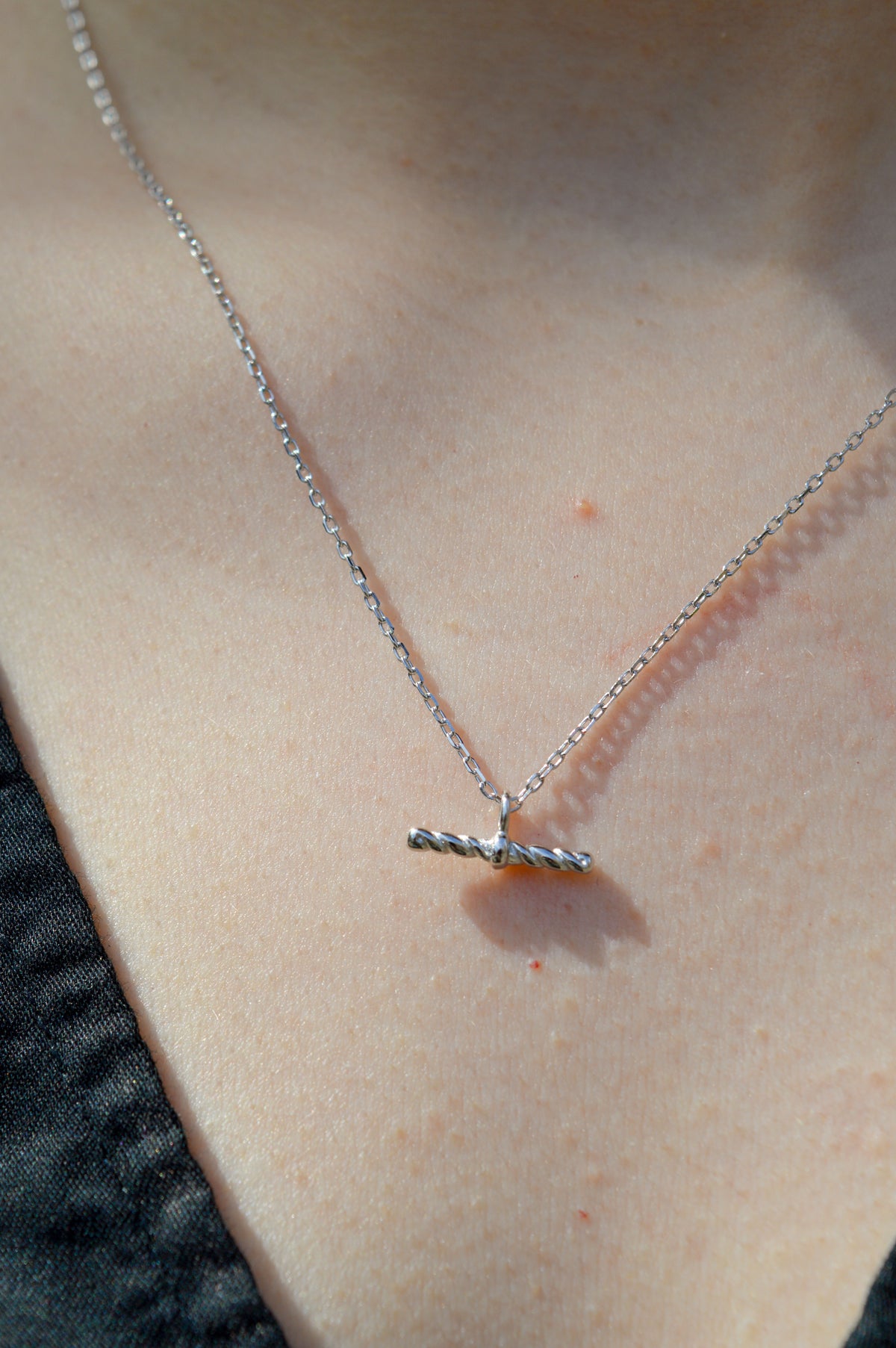 Ania Haie Silver Rope T-Bar Necklace - The Mercantile London