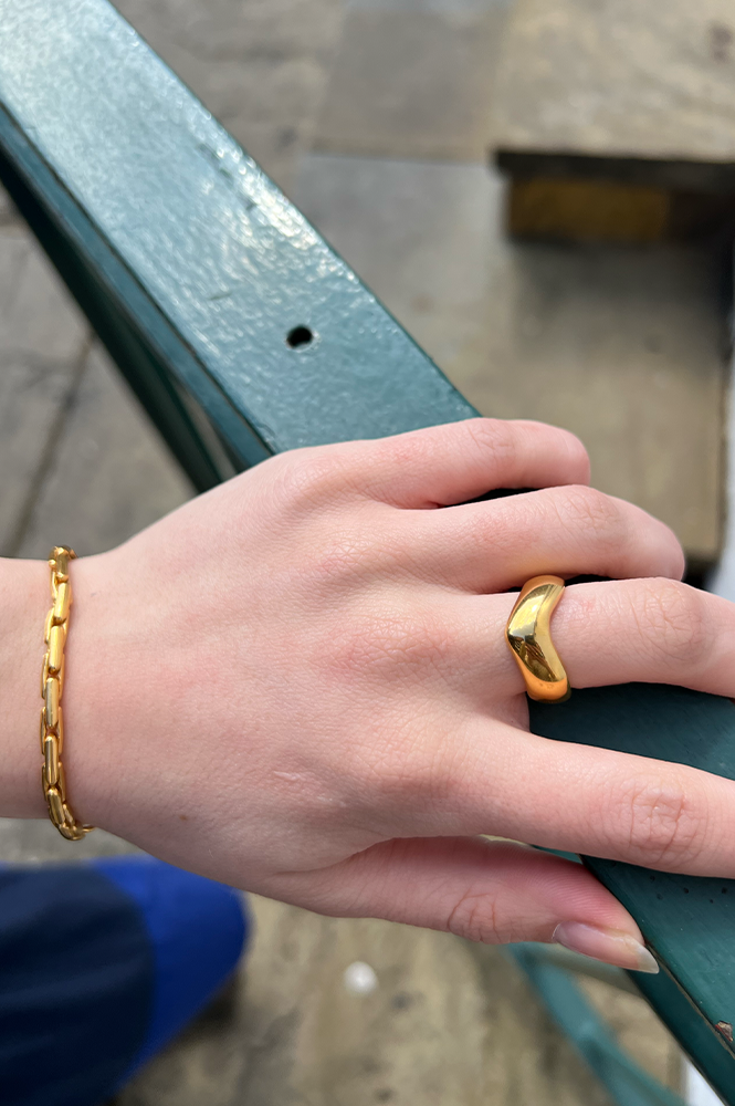 Shyla Rocco Ring in Gold - The Mercantile London