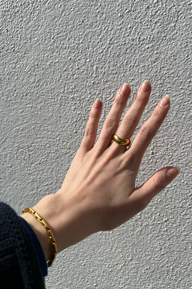 Shyla Rocco Ring in Gold - The Mercantile London