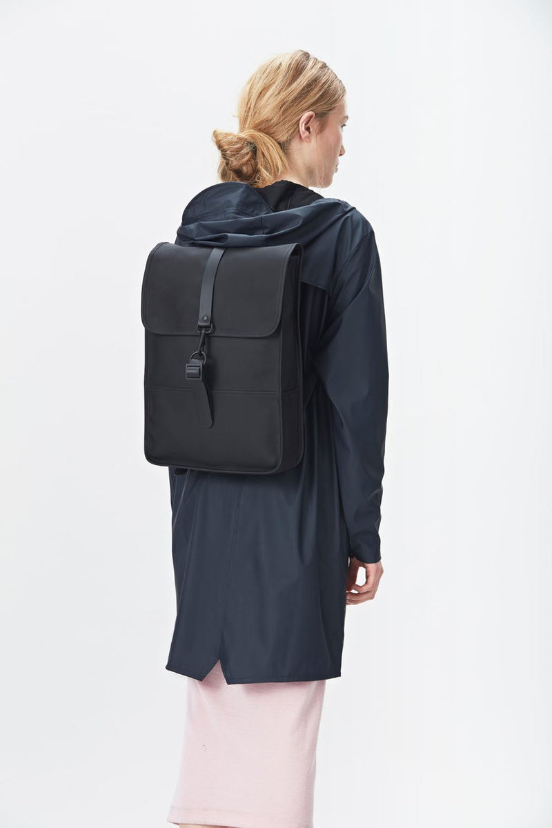 Rains Black Mini Backpack - The Mercantile London