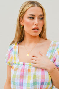 Une A Une Soleil Mini Medallion Necklace - The Mercantile London