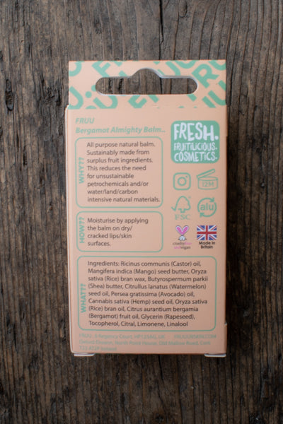 FRUU Bergamot Mighty Balm - The Mercantile London