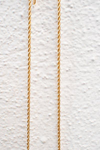 White Freshwater Pearl Twisted Chain Necklace - The Mercantile London